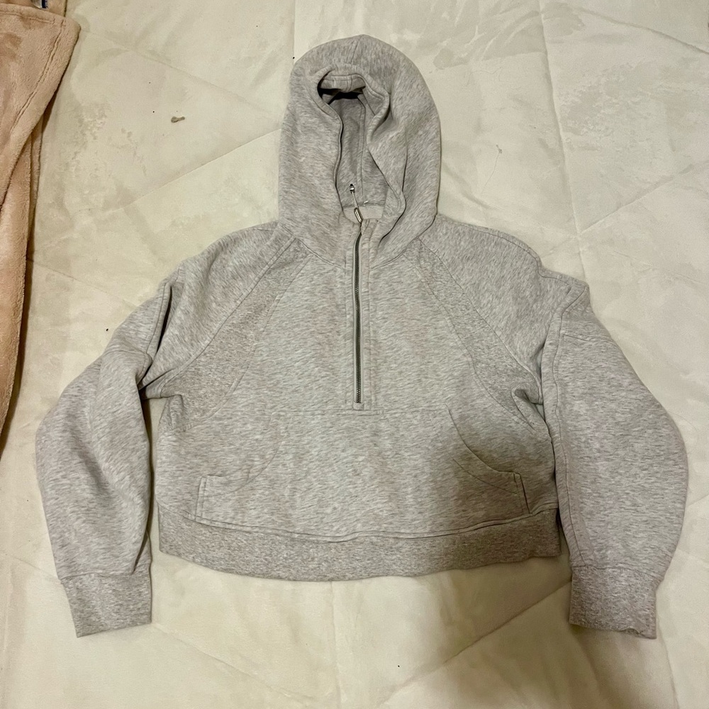 Grey lulu lemon scuba hoodie